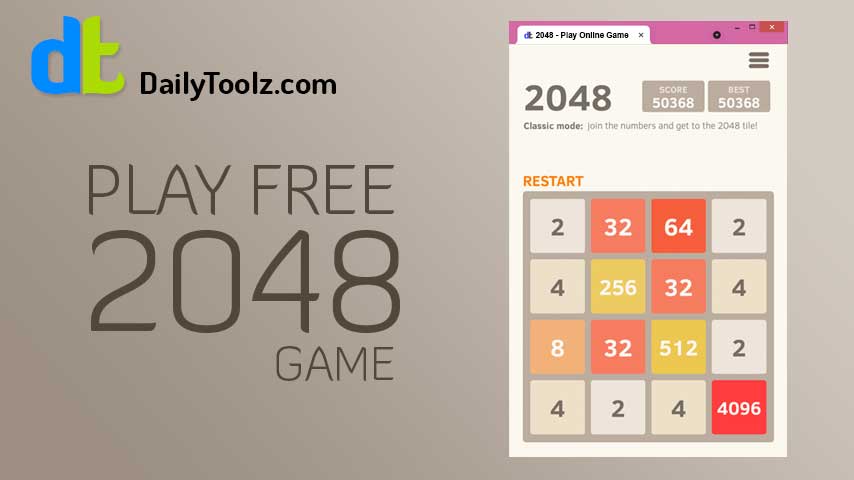 play online 2048 game